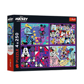Trefl 4-in-1 Disney, Mickey Mouse Adventure Series Puzzle - 250 Pcs | 13308
